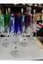 Bohemia Crystal Colorful Hand-Cut 6 Pieces Coffee or Water Glass Cup 180 ml - 2