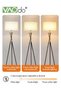Floor Lamp Standing Lamp 12w LED Torchiere Floor Lamp Foot Switch 3 Adjustable Light Colors Linen Lampshade for Bedroom Living Room Office - 4