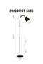 Archiology Arc Floor Lamp With Lamp Shade LED Bulb Black - 7