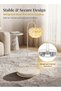 Cream Metal Feather Floor Lamp 1550mm, E27 Foot Switch, 3 Color Temperature, Modern Minimalist Standing Lamp - 8
