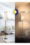 Floor Lamp for Living Room, Stand Up Lamp with Foot Switch & Linen Lampshade, Aesthetic Floor Lamps - 6