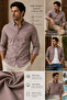 Long Sleeve Slim Fit 100% Cotton Button-Down Collar Casual Men's Shirt