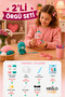 Knitting Set, 2-Piece Dinosaur Amigurumi Knitting Kit, Pro Set Including All Materials - 3