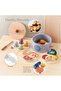 Unisex Eco-Friendly Wooden Afternoon Tea Set Pretend Play Kitchen Toy for 2-4 Years Educational Toy for Dessert Play - 3
