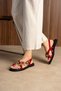 Greta Women's Beaded Flip Flop Sandals Comfortable Sole - 2