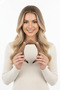 Knitted Patterned Knot Detailed Brown Women's Hair Band Buckle - 4
