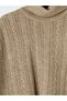 Lcw Comfort Brown Turtleneck Patterned Women's Knitwear Sweater - 7