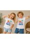 1 Piece Children's Crew Neck Printed Short Sleeve T-Shirt