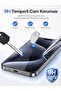 واقي شاشة من edl shop، متوافق مع iPhone 15 Pro Max، زجاج 6D Ghost غير قابل للكسر، صلابة 9H، شفاف - 3