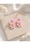 Handmade Soft Pink Flower Earrings |   Lightweight Design Elegant Women's Earrings |   Special Design