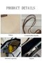 Women's Shoulder Tote Bag Canvas Handbag For Women Large Capacity Bucket Bag Fashionable Travel Messenger Shoulder Bag - 3