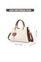 Women's Versatile Contrast Color Shoulder Bag, Ladies Large Capacity Crossbody Bag Handbag Tote Bags Clutch Bag - 6