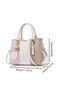 Women's Fashion Luxury Shoulder Bags, Ladies Designer Contrast Color Handbag Tote Bags Clutch Bag, Fur Ball Pendant Crossbody Bag Satchel Bag Beach Bag Carry Bag for College Students and Teena - 6