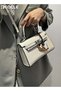 Women Crossbody Bags Retro Style Women's Classic Leather Handbags Purses with Metal Buckle Decoration for Vacation Travel and Work - 5
