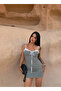 Black Siena Gingham Dress