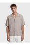 Lcw Vision Beige Relax Fit Resort Collar Men's Shirt - 2