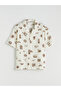 قميص رجالي من NEVAVM بتصميم Regular Fit Resort Yaka Patterned - 5