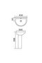 Wash Basin With Pedestal Glazed Ceramic Full Pedestal Wash Basin, Sink For Bathroom - 2