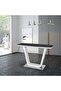 Salvador Console Table Multifunctional Living Room Table Space Saving Hallway Table Modern Design Black/White