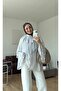 Flounced Sleeves Chiffon Scarf Lined Summer Blouse - 8
