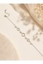 Heart Detailed Steel Anklet, Colorfast - 2