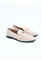 Women's Genuine Leather Ballerinas Beige