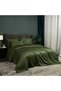 Bamboo Fiber Duvet Cover Set, Olive Green, 155x220cm, 2 Pillowcases - 2