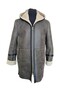 Alex - Men's Suede Coat with Genuine Fur Hood