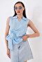 Women's Waist-Tie Sleeveless Blouse
