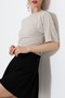 Women's Sandy Side Gathered Short Sleeve Blouse - 7