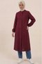 100% Cotton Muslin Fabric Zippered Long Hijab Women's Tunic - Compatible for Hajj, Umrah and Daily Use - 6
