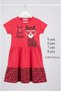 100% Cotton Girl's Red Leopard Patterned Dress |   Summer Comfort Series for Ages 5-8 - 7