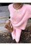 Women's Furry Oversize Soft Crew Neck Basic Sweater - 3