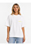Unisex Women's and Men's T-Shirt with Written Logo, Front Print, Oversize, Thick Fabric, Comfortable Cut, Cotton T-Shirt