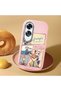 Oppo A60 Compatible Shock-Absorbing Camera Protected Pink Silicone Case - 2
