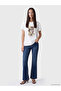 Lcw Everyday White Printed 100% Cotton Women's T-Shirt - 2