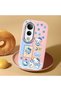 Vivo V50 Lite 4G/5G Compatible Shock-Absorbing Camera Protected Pink Silicone Case - 2