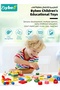 10 Pieces Montessori Toys for 1-3 Years Toddlers, Kids Wooden Toys, Wooden Sorting & Stacking Toys, Preschool Educational Toy for Children, Stacking Rings, Xylophone, Clock Bead Maze - 4