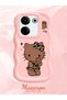 Tecno Camon 20 Compatible Case Camera Protector Pink Silicone Couple Phone Case Kitty Pattern - 2
