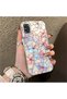 Samsung Galaxy A31 Compatible Silicone Edge Hard Back Case Couple Phone Case with Floral Pattern - 3