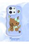 Poco C85 Compatible Case Camera Protector Blue Silicone Couple Phone Case Kitty Pattern - 2