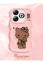 Infinix Smart 8 Pro Compatible Case Camera Protector Pink Silicone Couple Phone Case Kitty Pattern - 2