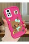 Redmi Note 12 Pro 4g Compatible Case with Camera Protector Red Silicone Couple Phone Case Kitty Pattern