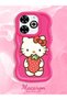 Infinix Smart 8 Plus Compatible Case Camera Protector Red Silicone Couple Phone Case Kitty Pattern - 2