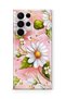 Samsung Galaxy S23 Ultra Compatible Printed Transparent Phone Case |   Collection: Pastel Flowers