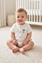 Baby Boy Barbatöz Muslin Fabric Palm Pattern Jumpsuit - 2