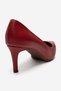 Clyde Red Skin Genuine Leather Women's Heeled Shoes - 5