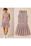 Women's Textured Vest & Pleated Skirt Co-Ord Set