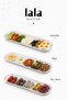 Long Presentation Plate 46X17 cm Melamine Set of 2 - Pita Meat Bread Chicken Appetizer Serving Plate - 6
