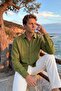 Jora Premium 100% Cotton Linen Regular Fit Green Men's Shirt - 4